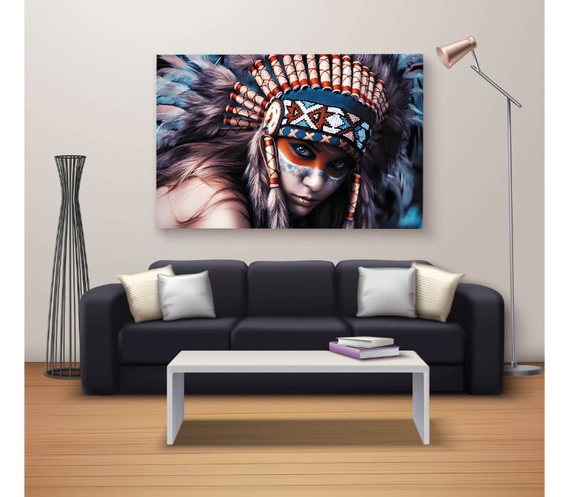 Dekoratif Baskı Özel Tasarım Dikdödrtgen Kanvas Tablo 1665