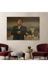 Scarface Alpacino İtalyan Mafya Kanvas Tablo-5147