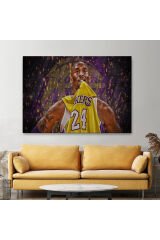 Kobe Bryant Los Angeles Lakers Kanvas Tablo / Black Mamba-5151