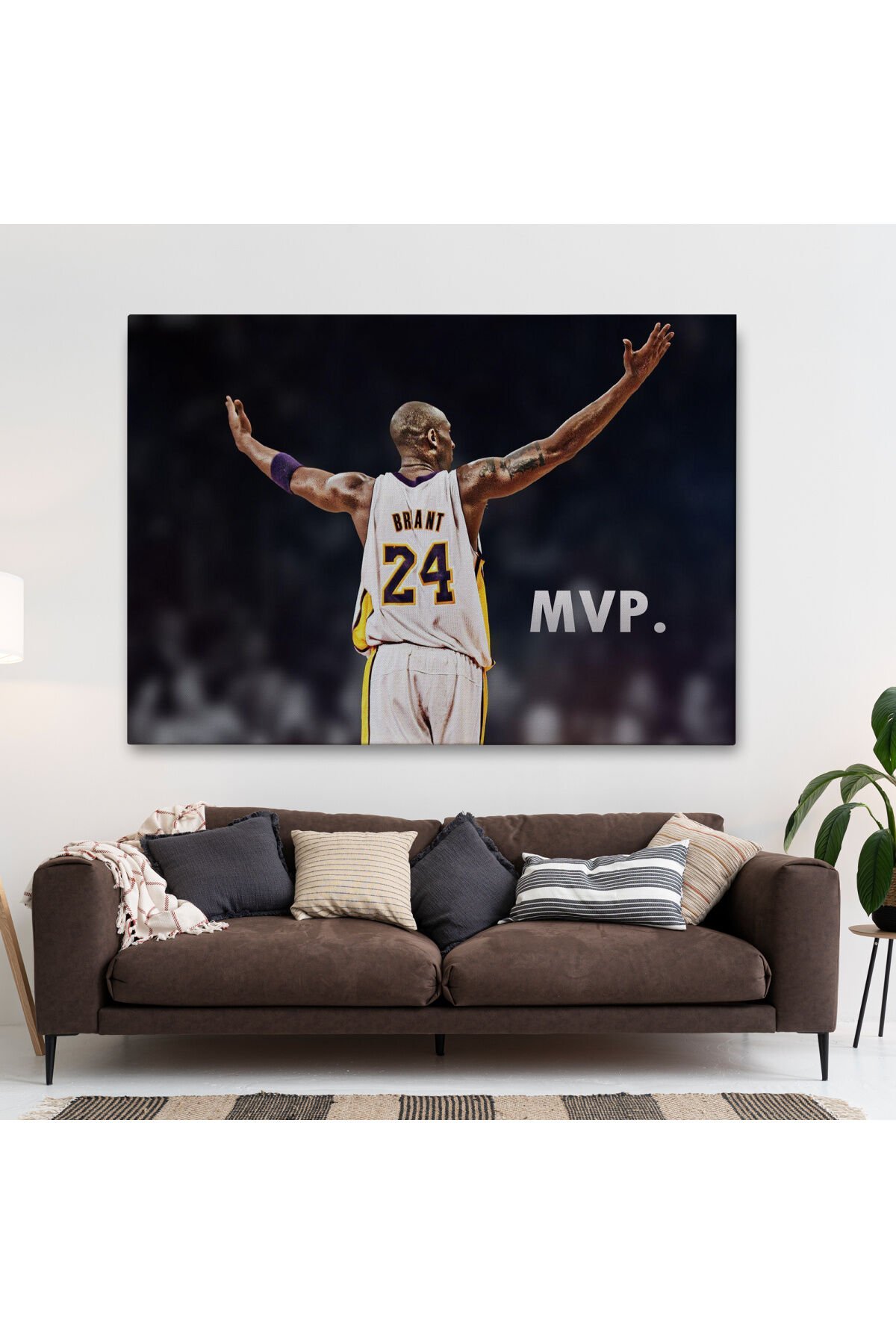 Kobe Bryant Los Angeles Lakers Kanvas Tablo / Black Mamba-5152