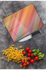 Renkli Cam Kesme Tahtası   cm 25 x 35 cm