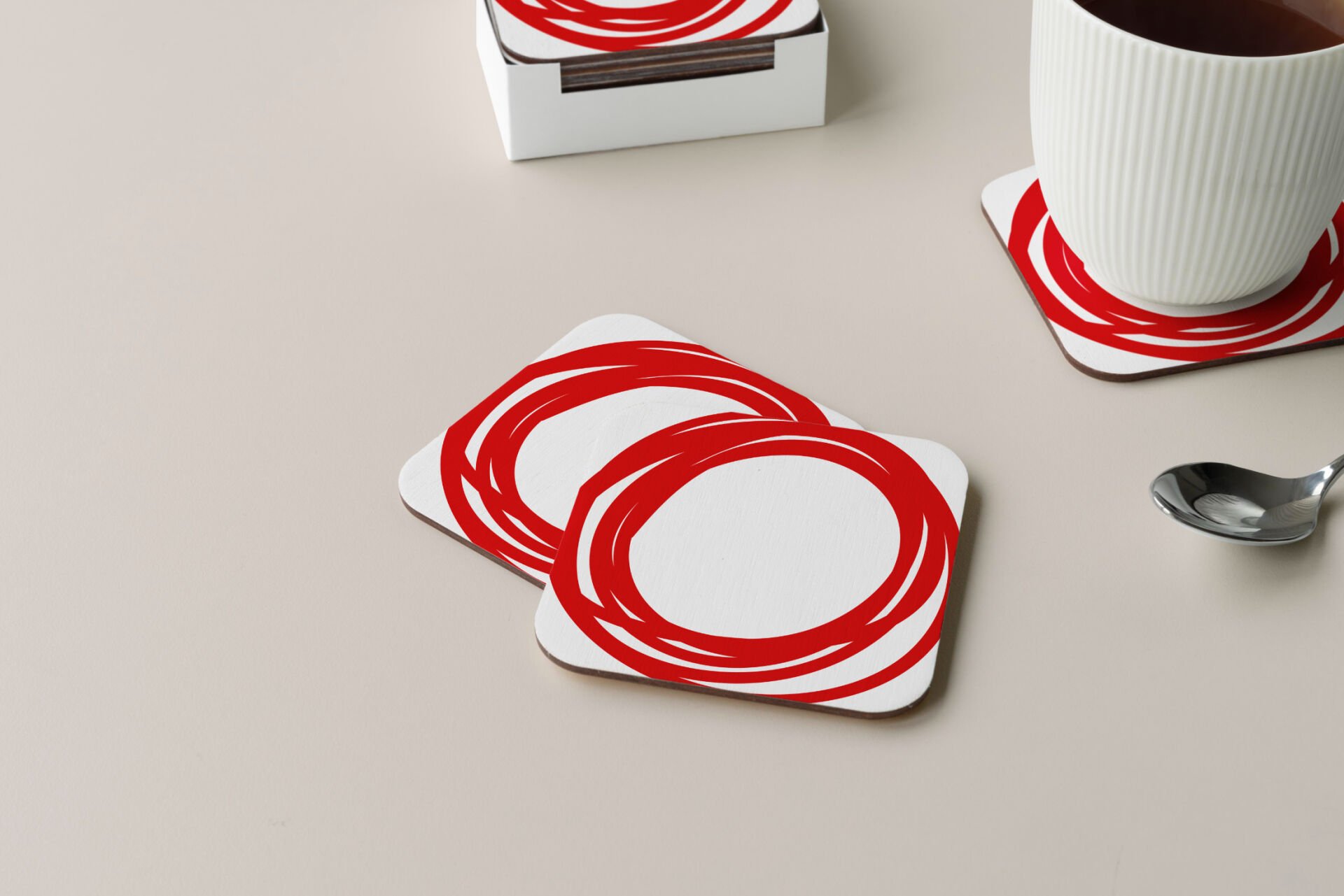 Dekoratif Bardak Altlığı Circle Design 29