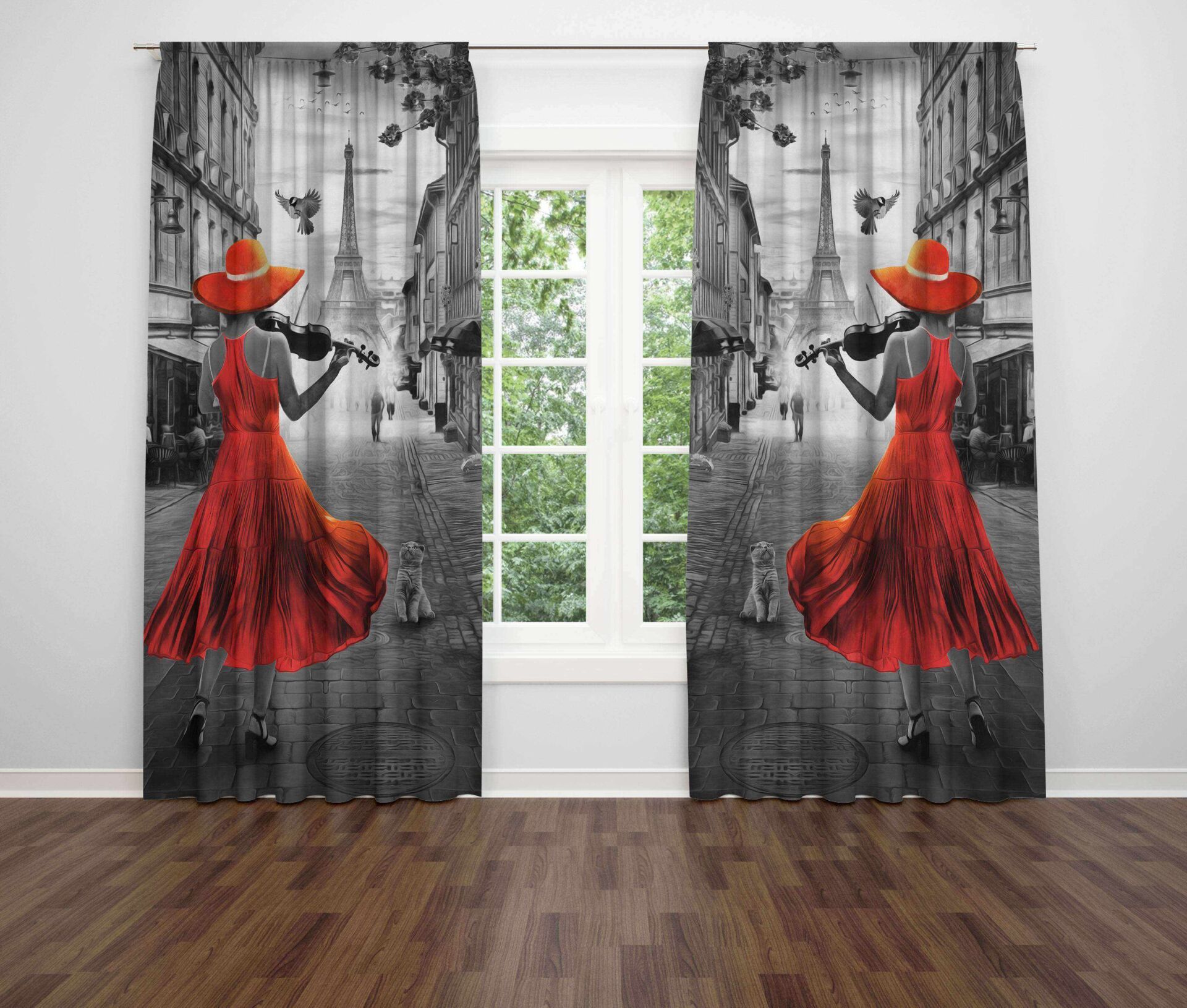 3D Baskılı Fon Perde - 280 x 240