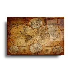 Harita Cam Tablo Özel Tasarım Ofis, Mutfak Çocuk Odası, Salon Dekorasyon