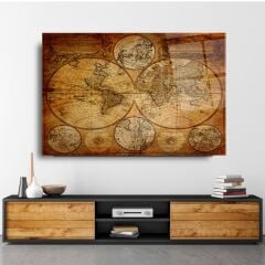 Harita Cam Tablo Özel Tasarım Ofis, Mutfak Çocuk Odası, Salon Dekorasyon