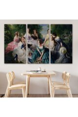 İmparatoriçe Eugenie ve Leydileri Tablosu - The Empress Eugénie-6570