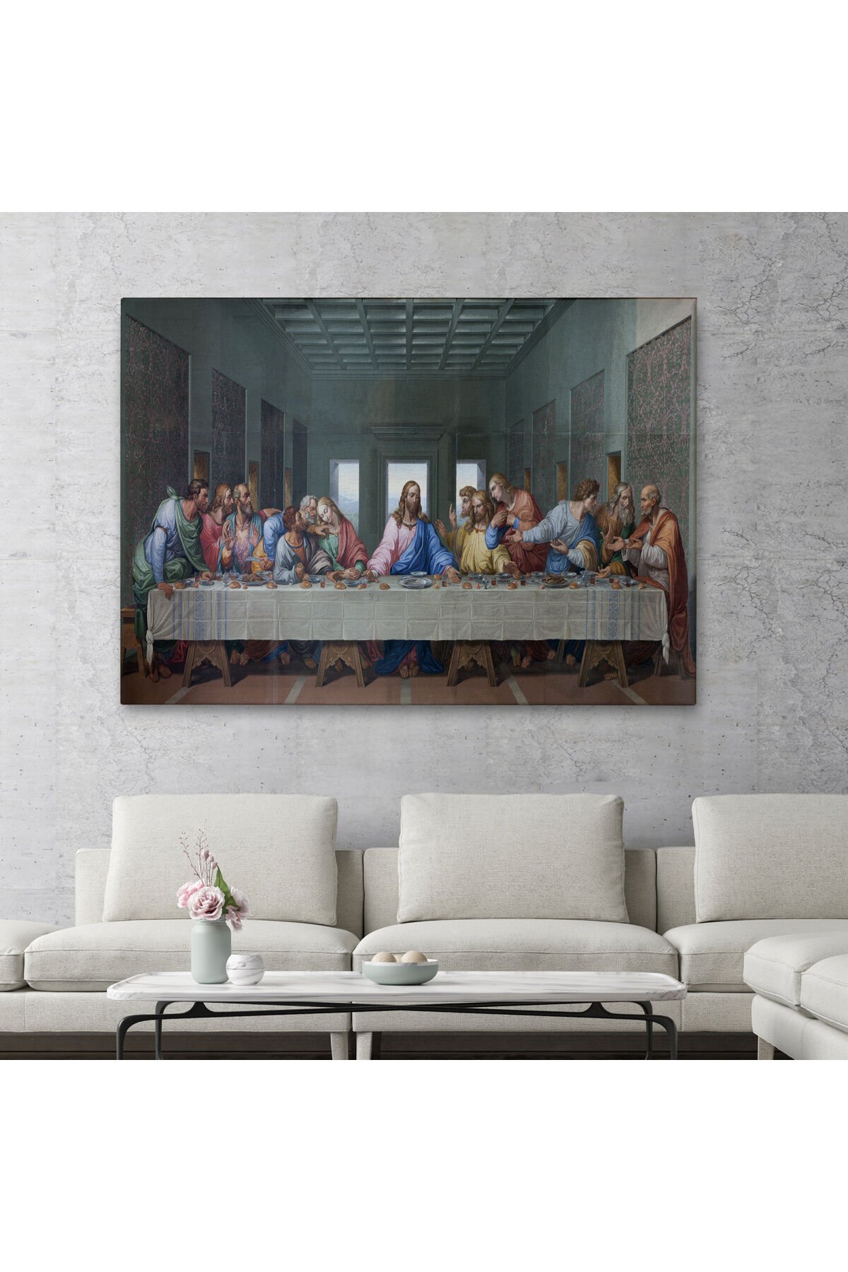 Da Vinci'nin Son Akşam Yemeği Kanvas Tablo-5184