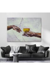 Tanrının Ademe Bira İkramı Tablosu-6576