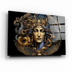 Medusa Cam Tablo Özel Tasarım Ofis, Mutfak Çocuk Odası, Salon Dekorasyon