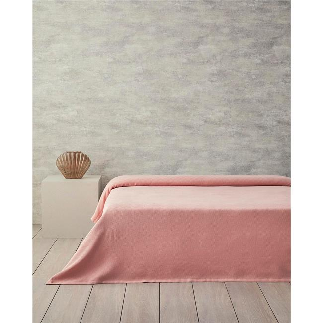 English Home Plain Pamuklu Çift Kişilik Pike 200x220 cm Pembe