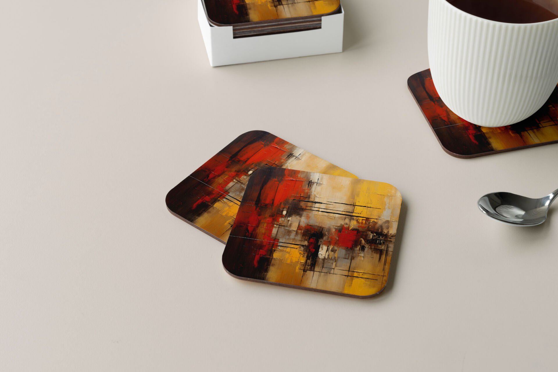 Dekoratif Bardak Altlığı Circle Design 63