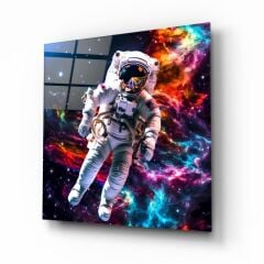 Astronot Cam Tablo Özel Tasarım Ofis, Mutfak Çocuk Odası, Salon Dekorasyon
