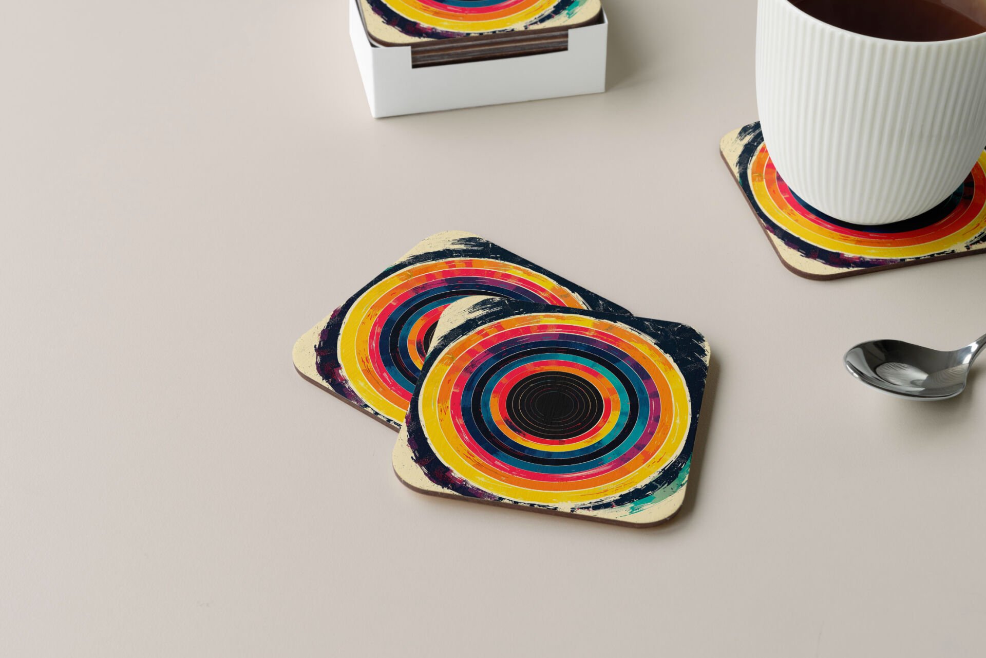 Dekoratif Bardak Altlığı Circle Design 65