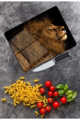 Aslan | Cam Kesme Tahtası |  25 x 35 cm
