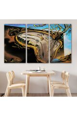 Salvador Dali'nin Eriyen Saat Belleğin Azmi Tablosu-6599 95 x 165