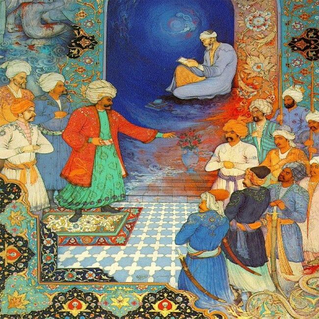 Kanvas Osmanlı Fermanı Sayılarla Boyama Seti Rulo