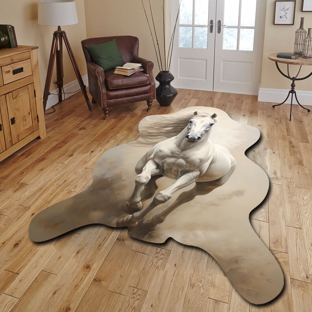 Dekoratif, 3D Baskılı  Özel Tasarım, Lazer Kesim, İnce, Kaymaz Taban Halı 112