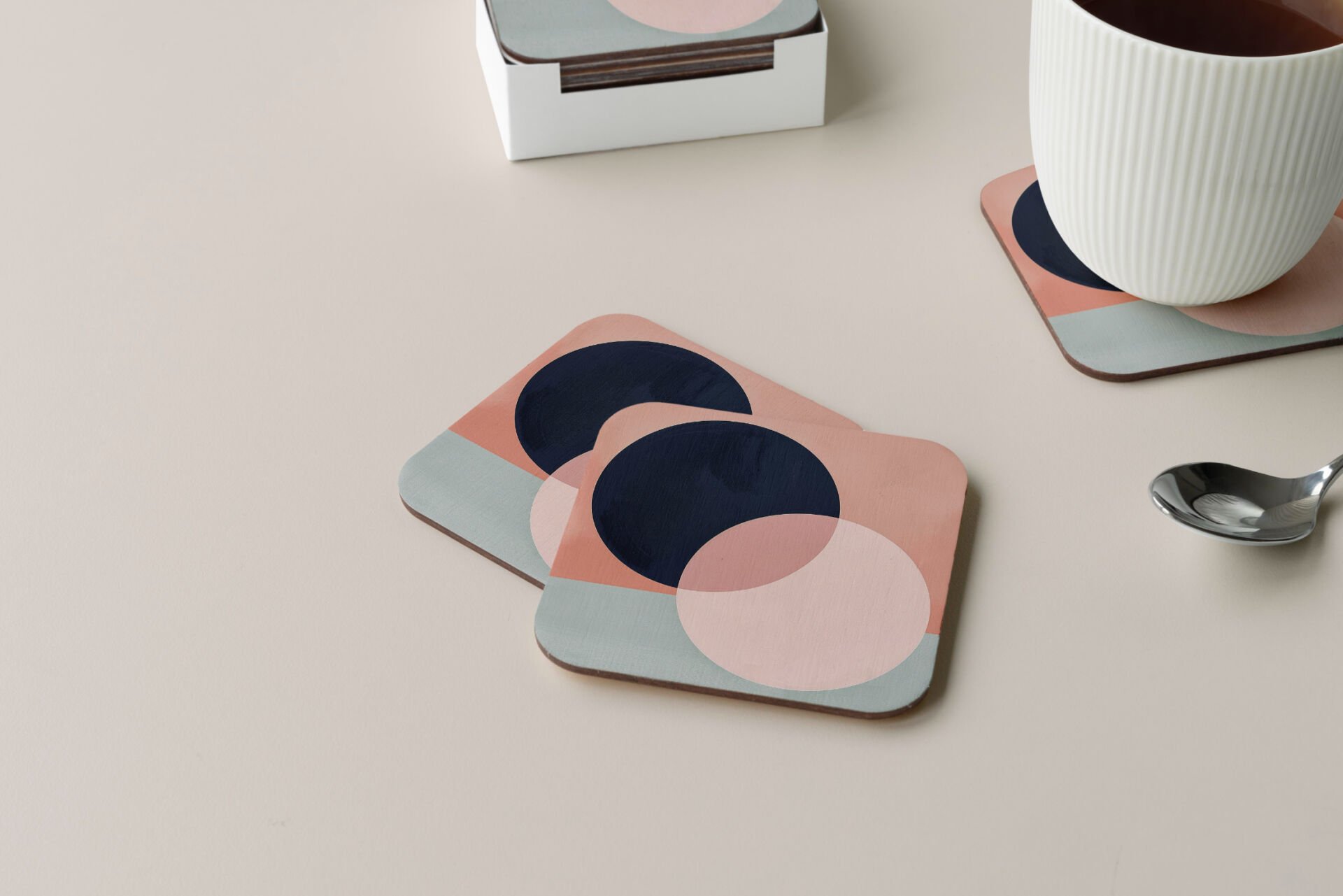 Dekoratif Bardak Altlığı Circle Design 89