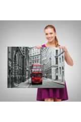 Londra Kırmızı Otobüs Tablosu-6622