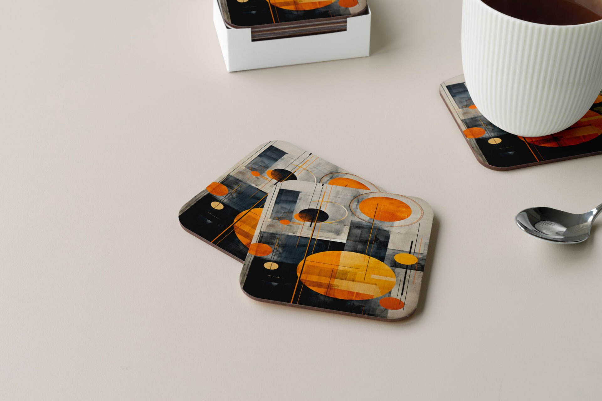 Dekoratif Bardak Altlığı Circle Design 100