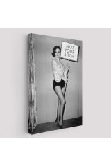 Kadın Hakları Feminist Vintage Kadın Kanvas Tablo-5235