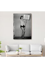 Kadın Hakları Feminist Vintage Kadın Kanvas Tablo-5235