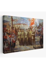İzmir'in Kurtuluşu Tablosu - Atatürk'ün İzmire Girişi-6627