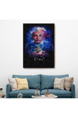 Albert Einstein E=mc2 Kanvas Tablo, Matematik Öğretmeninin Hediyesi-5244