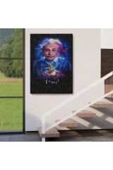 Albert Einstein E=mc2 Kanvas Tablo, Matematik Öğretmeninin Hediyesi-5244