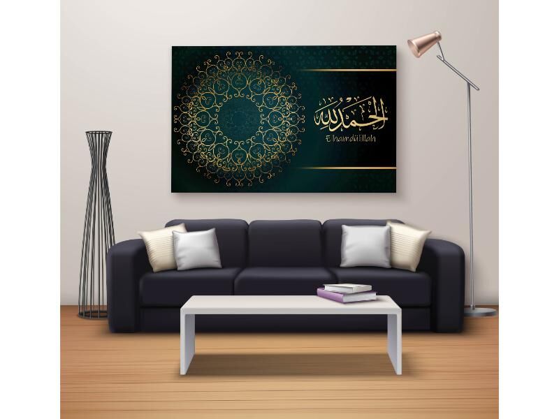 Dekoratif Baskı Özel Tasarım Dikdödrtgen Kanvas Tablo 1768