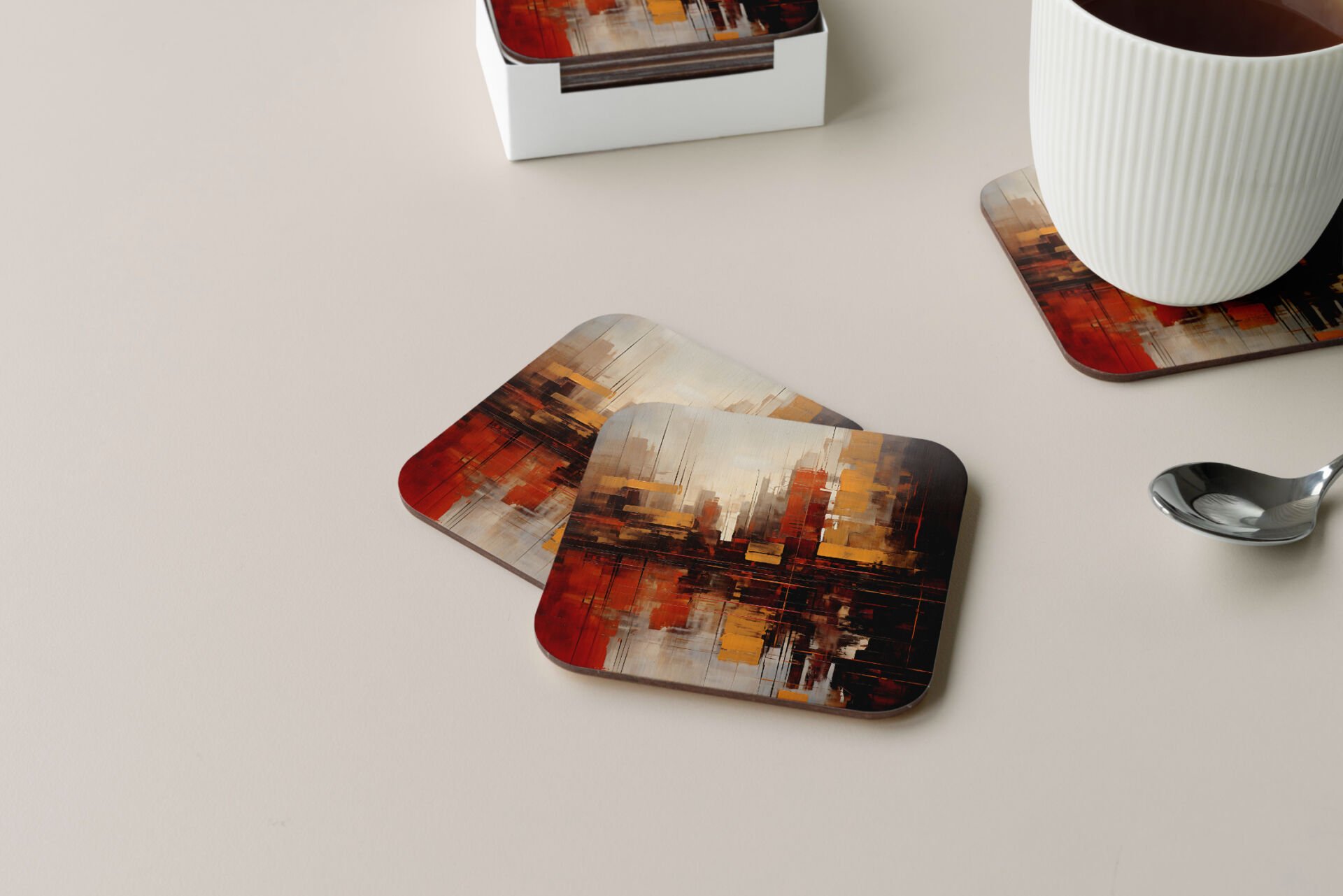 Dekoratif Bardak Altlığı Circle Design 124