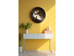 Dekoratif Cam Duvar Saati-235