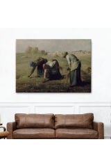 Millet Darı Toplayıcı Kadınlar Tablosu - Jean-François - French-6652