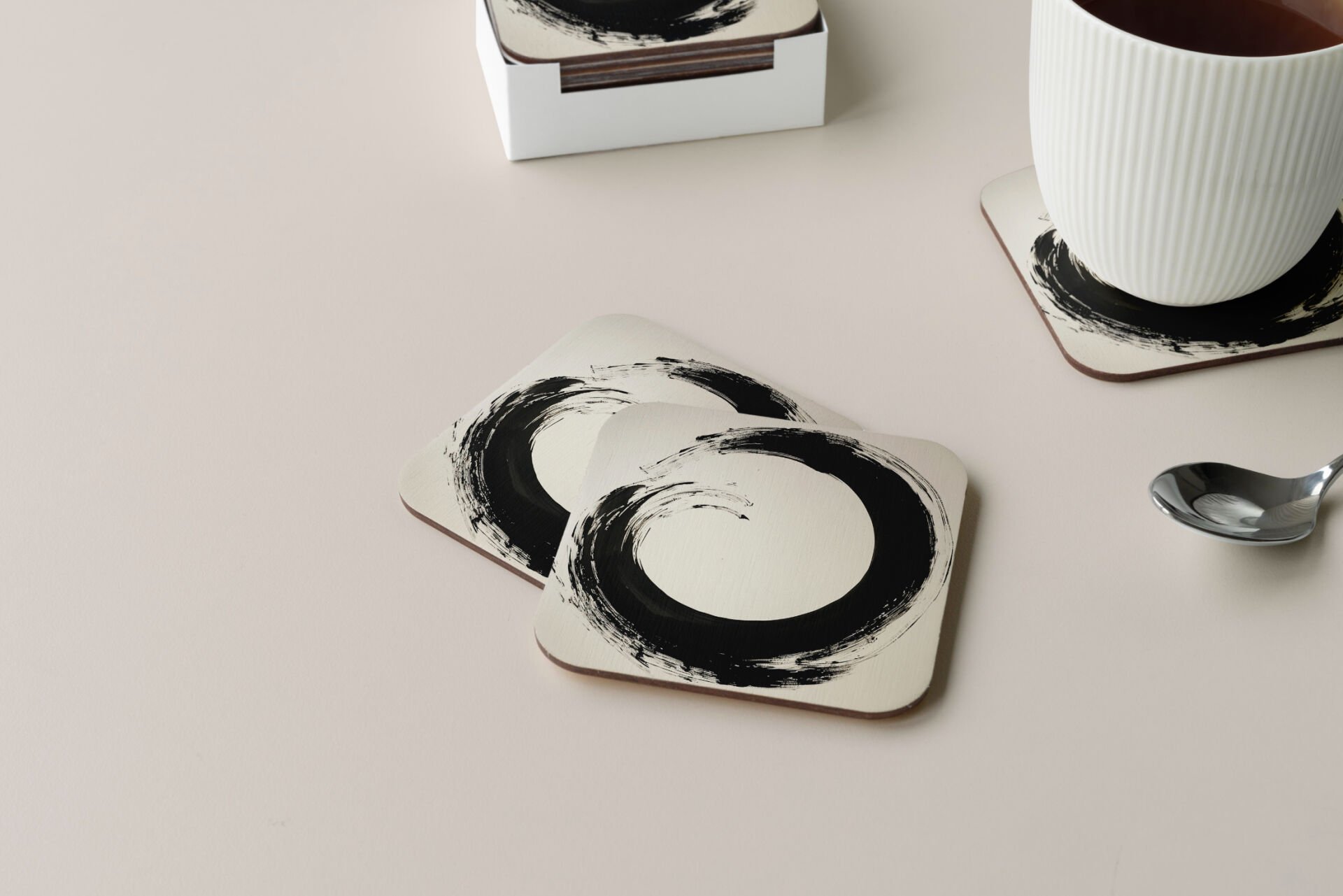 Dekoratif Bardak Altlığı Circle Design 134
