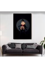 Çıplak Seksi Kadın Vintage İç Çamaşırı Yatak Odası Duvar Tablosu-5267