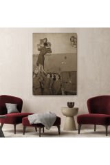 Marlene Dietrich Tutkuyla Öpüşerek İkinci Dünya Savaşından Eve Döndü Kanvas Tablo-5269