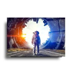 Astronot Cam Tablo Özel Tasarım Ofis, Mutfak Çocuk Odası, Salon Dekorasyon