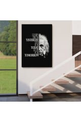 Dünden Öğrenin Bugünü Yaşayın Yarını Umut Edin Kanvas Tablo, Albert Einstein-5275
