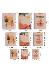 3’lü Tablo Modern Minimal Tasarım Koleksiyon Dekoratif Şık ve Modern Duvar Tablo Seti-BG-32