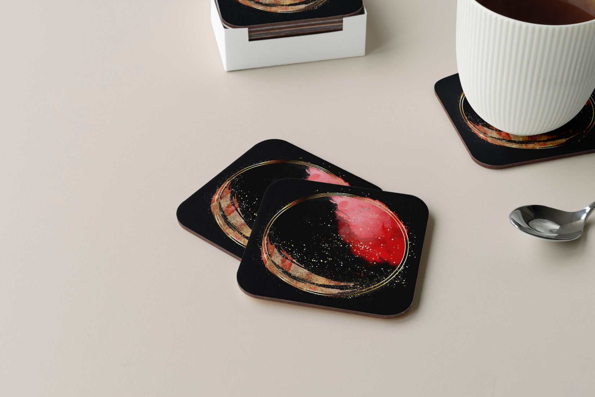 Dekoratif Bardak Altlığı Circle Design 170