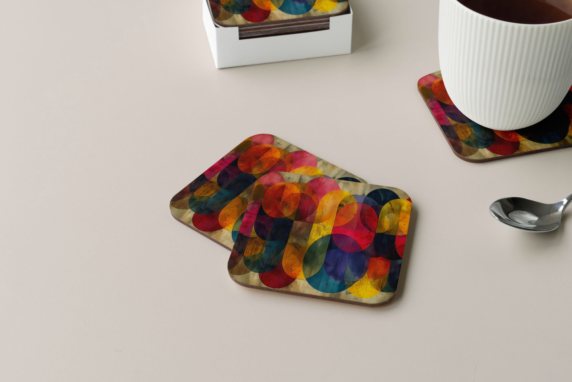 Dekoratif Bardak Altlığı Circle Design 176
