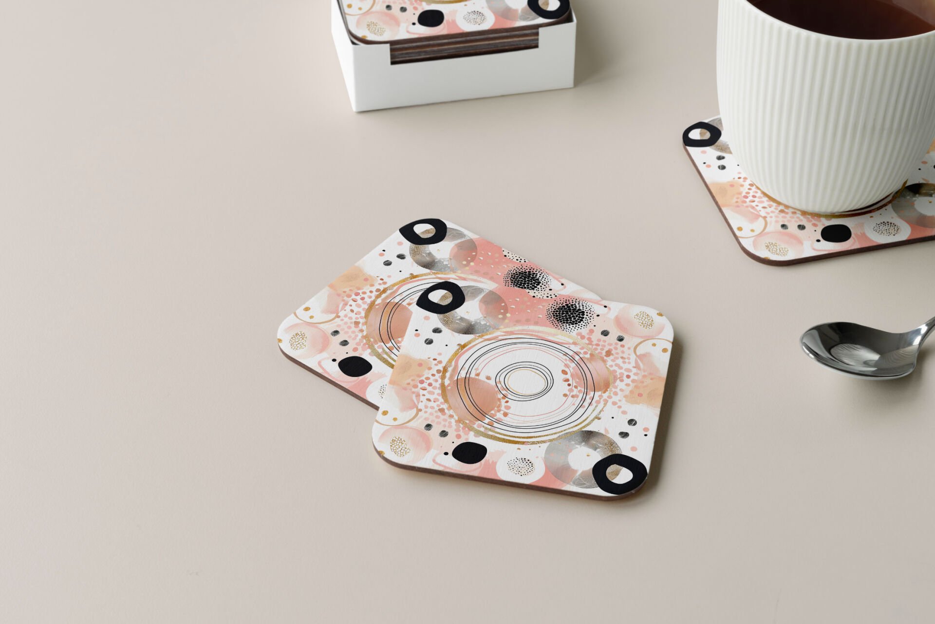 Dekoratif Bardak Altlığı Circle Design 179