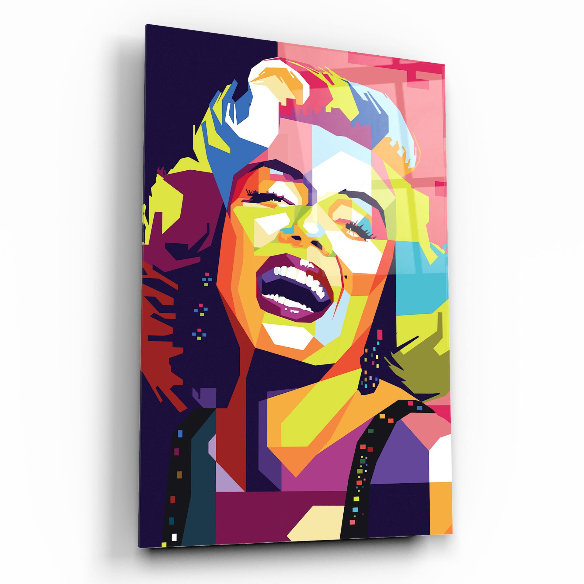 Marilyn Monroe Cam Tablo Özel Tasarım Ofis, Mutfak Çocuk Odası, Salon Dekorasyon