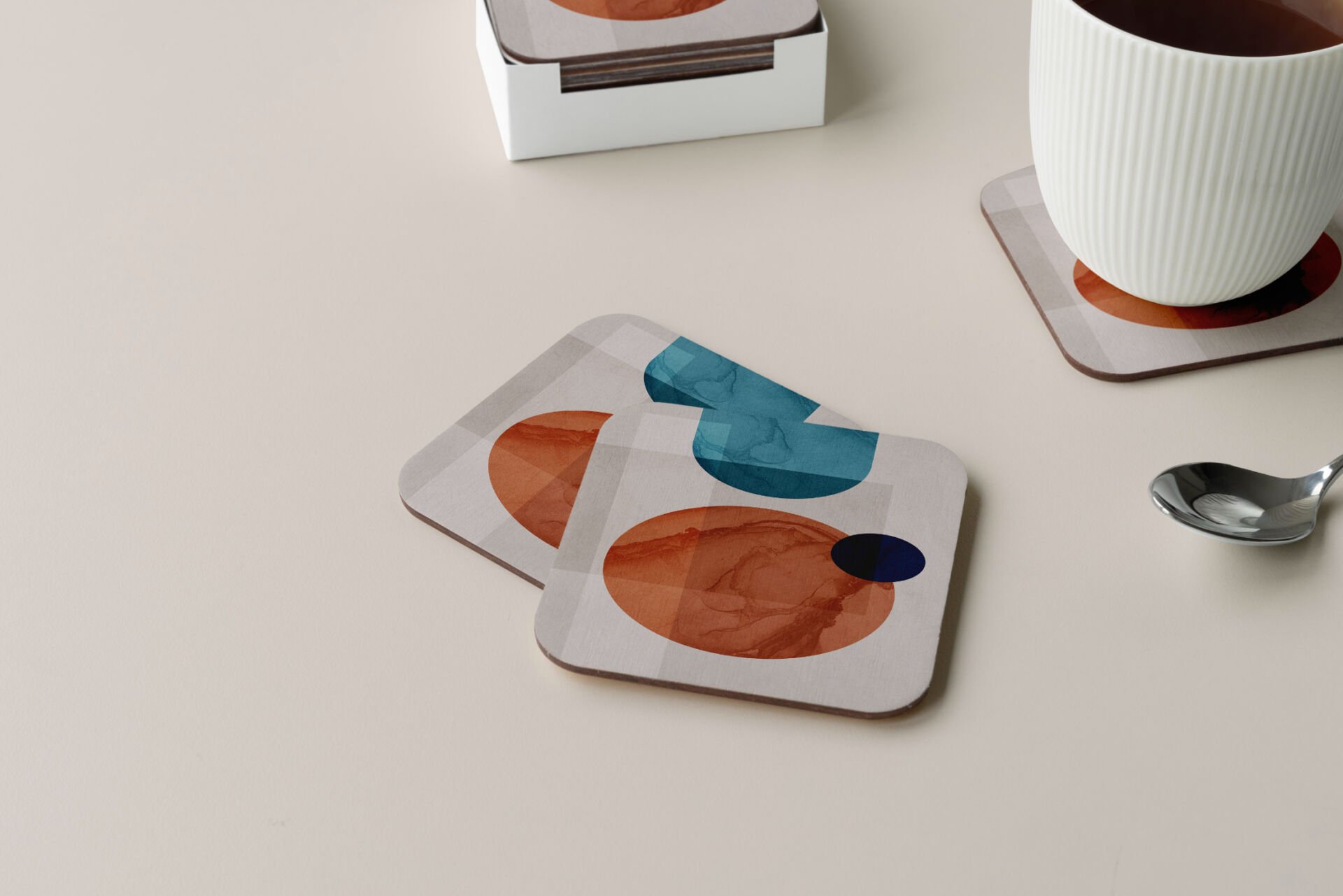 Dekoratif Bardak Altlığı Circle Design 184