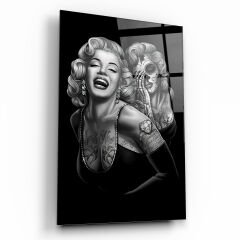 Marilyn Monroe Cam Tablo Özel Tasarım Ofis, Mutfak Çocuk Odası, Salon Dekorasyon