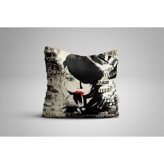 Dijital Baskılı Kırlent Kılıfı 4 Adet 43 x 43