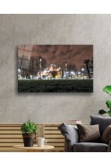 Istanbul Akşam Camii Manzaralı 4mm Dayanıklı Cam Tablo Temperli Cam