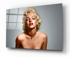 Marilyn Monroe Cam Tablo Özel Tasarım Ofis, Mutfak Çocuk Odası, Salon Dekorasyon