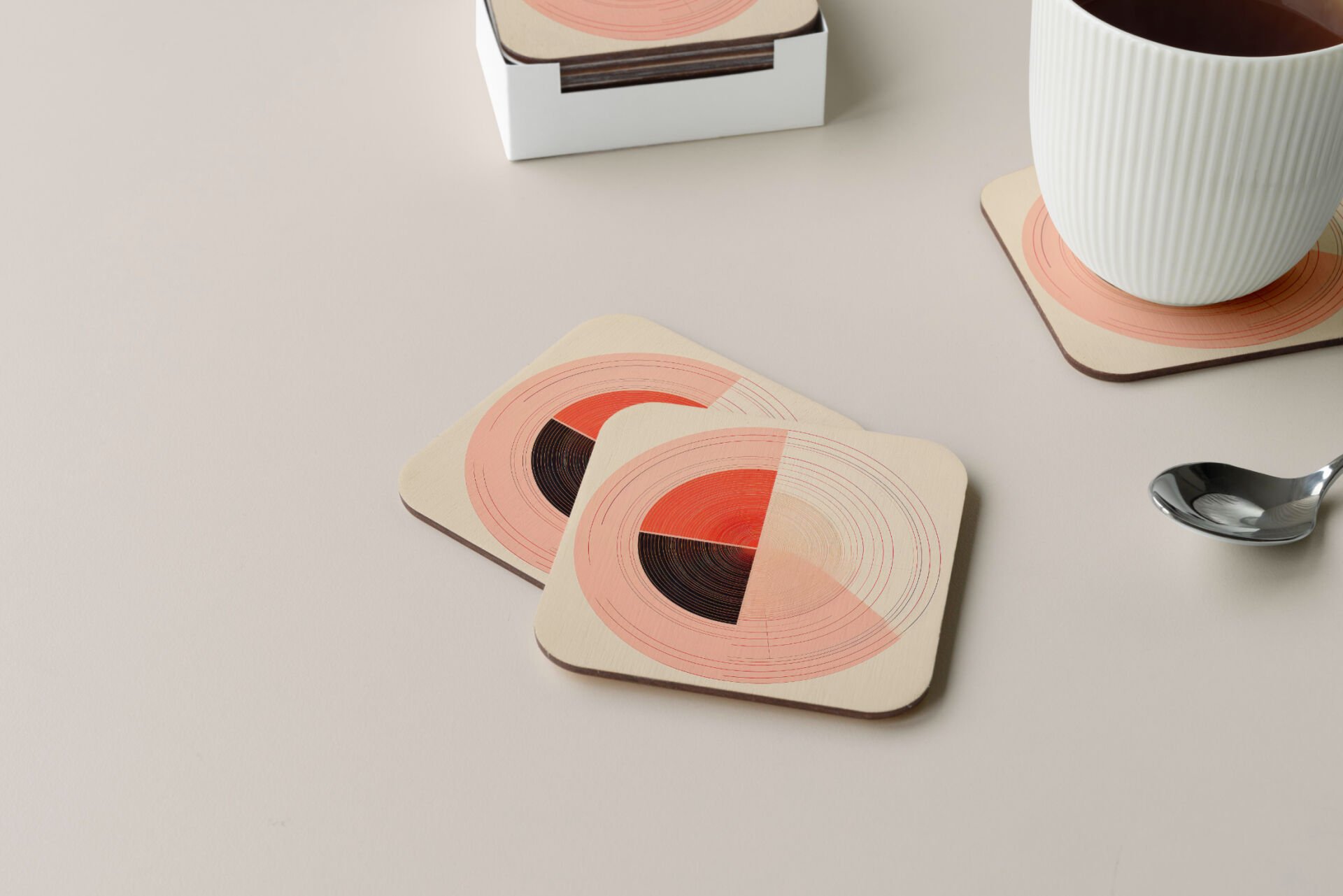 Dekoratif Bardak Altlığı Circle Design 215