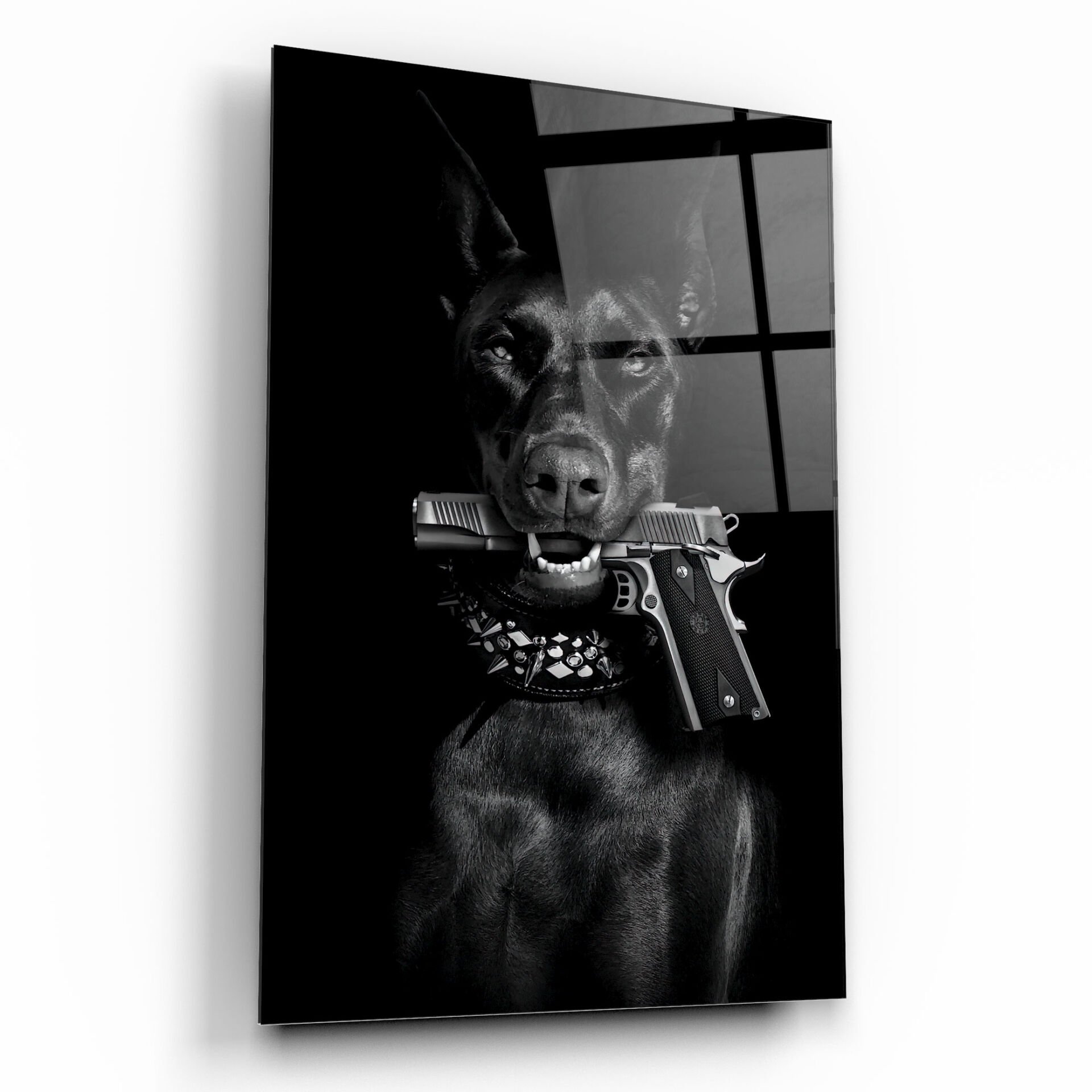 Köpek Cam Tablo Özel Tasarım Ofis, Mutfak Çocuk Odası, Salon Dekorasyon